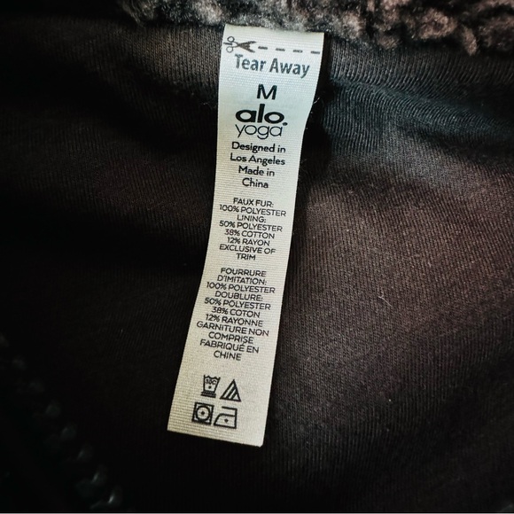ALO YOGA Foxy Sherpa Jacket Brown Size M - Picture 9 of 16